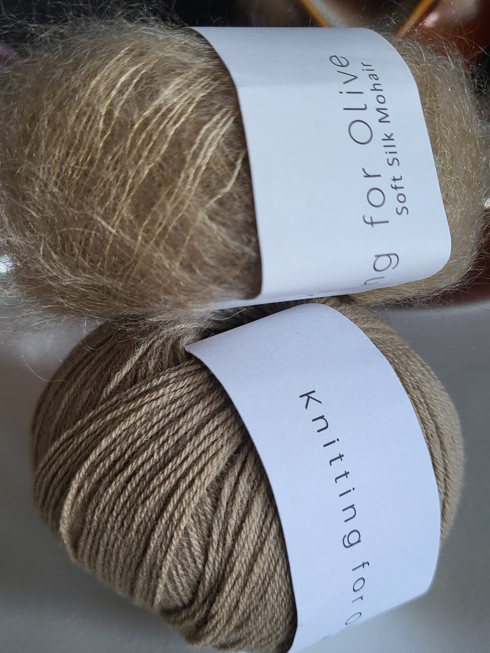 Knitting for Olive Soft Silk Mohair & Merino Duo in Trenchcoat